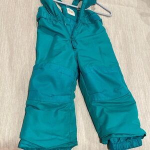 GUC turquoise Cat and Jack snow bibs